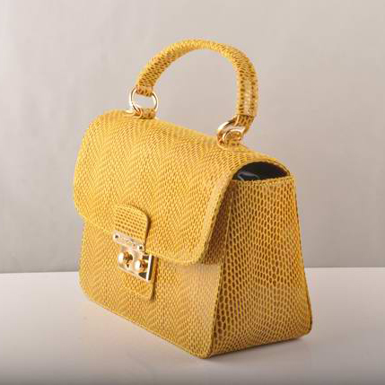 7428 Miu Miu Tote Flap Borse Serpente Vene 7428 Giallo